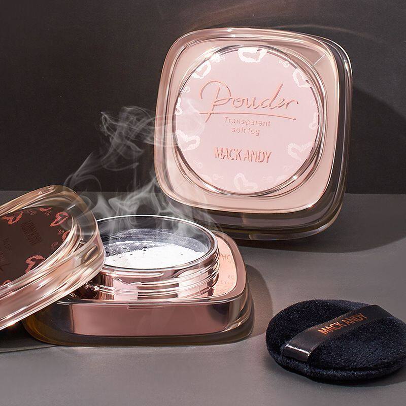 玛可安迪水散粉透光柔雾蜜粉持久定妆控油不脱妆遮瑕哑珠光细闪