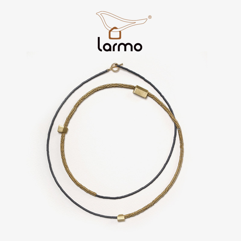 朗睦原创设计毛衣链 简约时尚长款矿石项链个性百搭衣链配饰链