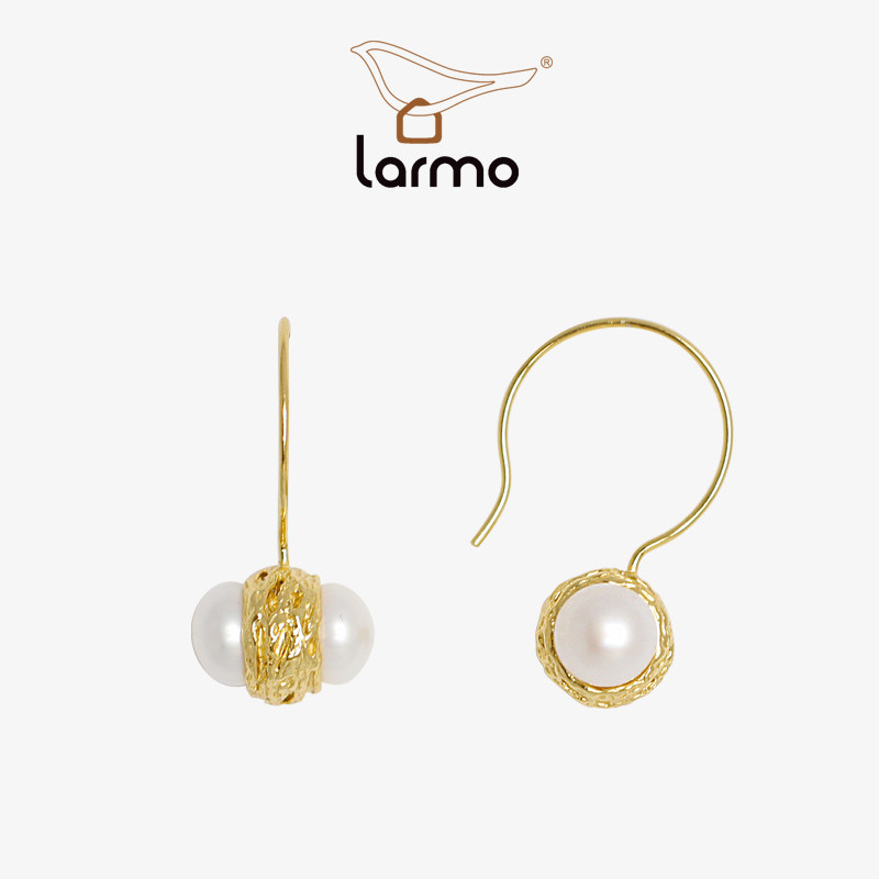 朗睦原创天然珍珠925银镀18K金耳环新款小众女独特设计感个性耳饰,饰品/流行首饰/时尚饰品新,耳环,淘宝优惠券,粉丝福利购,淘宝优惠卷