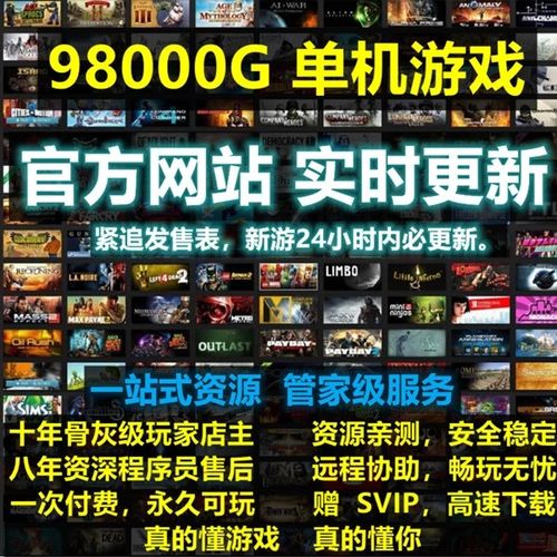 2024全新PC大型STEAM电脑版单机游戏3A大作合集中文全系列6000款