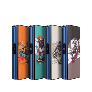 日版GLO HILO plus烟具保护壳 海盗图案防摔保护套 pu皮材质