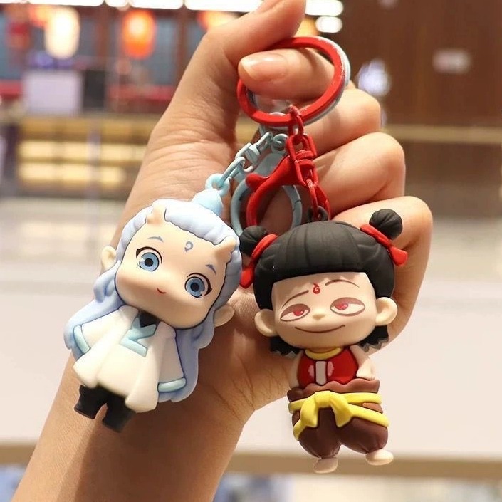 哪吒2周边玩偶立体敖丙公仔钥匙扣可爱有趣的学生书包小挂件挂饰