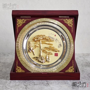 芜湖铁画安徽特色迎客松徽州印象伴手礼会议非遗纪念品文创礼品