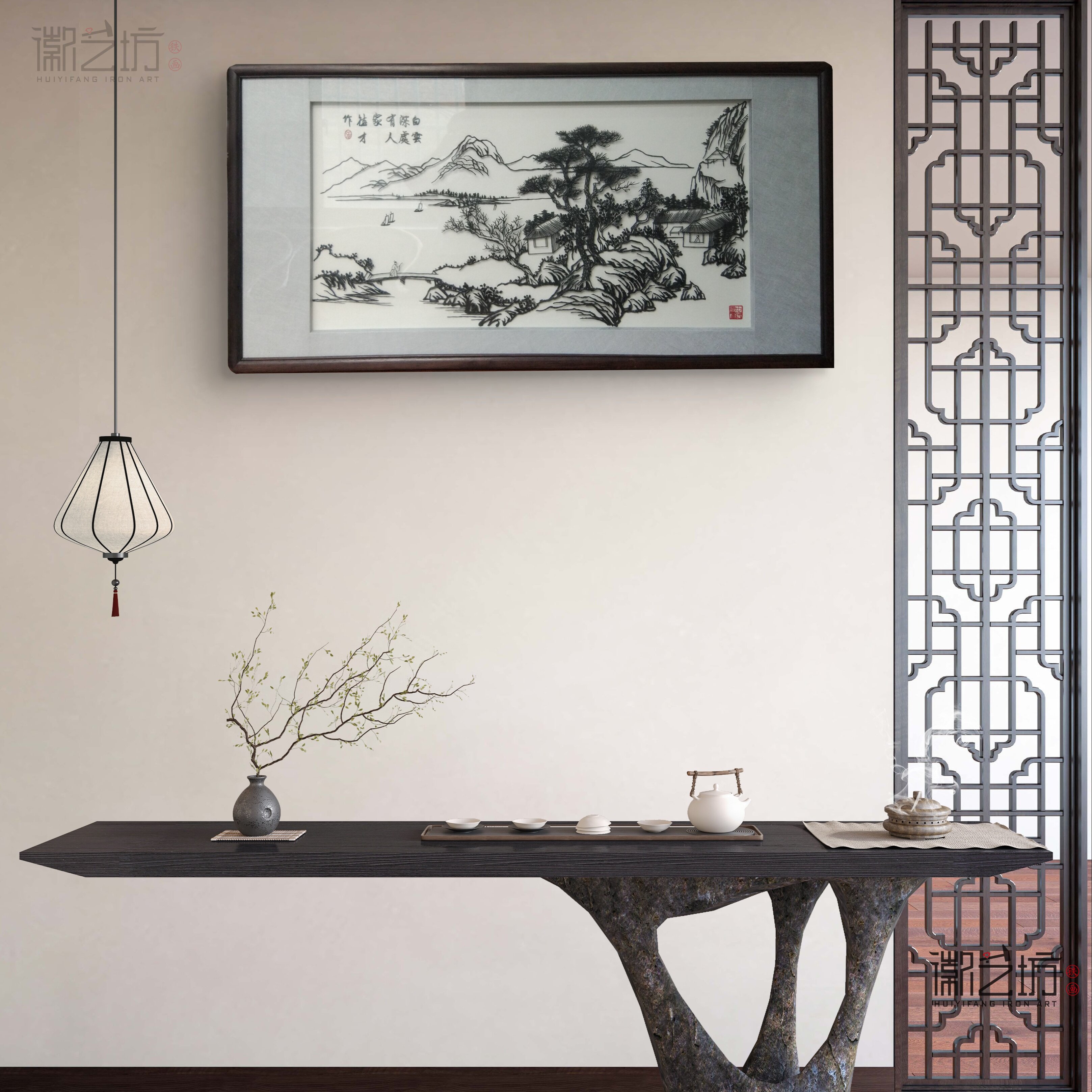 【张德才】徽艺坊大师系列芜湖铁画非遗安徽特色伴手礼手工艺品