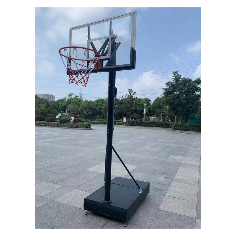 可扣篮带轮移动升降式篮球架框标准高度家用幼儿园手拉升降篮球架