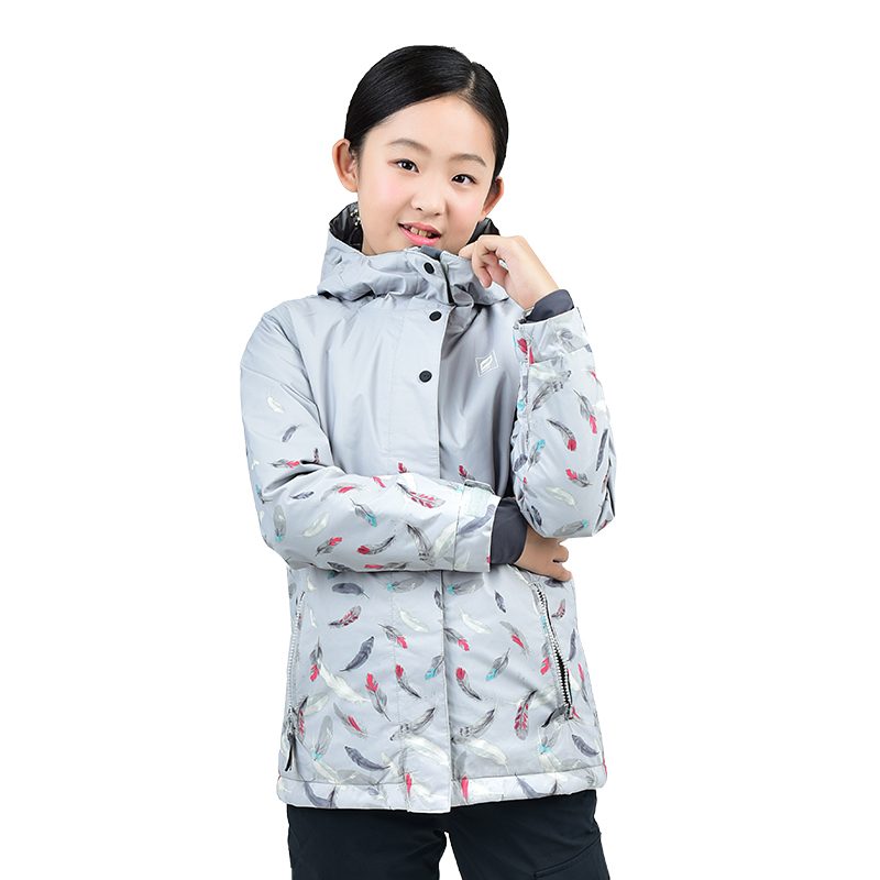 超轻防水透气加厚滑雪服儿童女