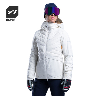 JASMINE ORAGE 白色 防水保暖厚款 专业双板滑雪服女款 新款 2019