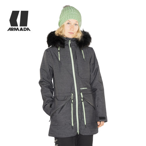 滑雪服女户外防水厚款单双板雪服