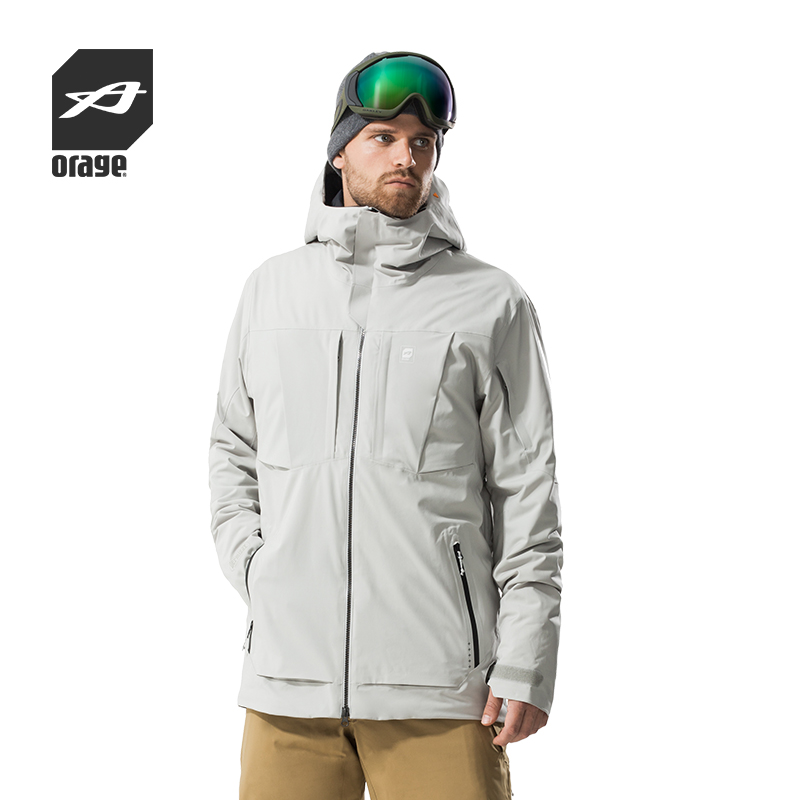 防水透气厚款单板双板滑雪服男