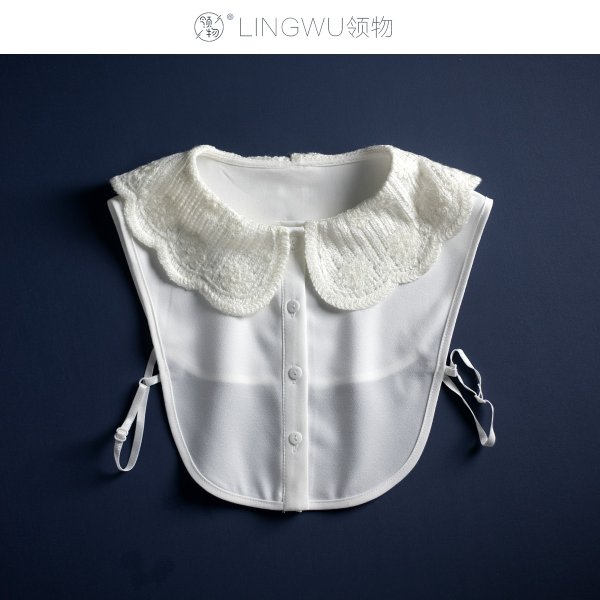 领一本物秋冬新款毛线领假领子