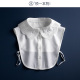 白色刺绣花边假领子女百搭假衣领衬衫 领子时尚 甜美可爱饰领大翻领