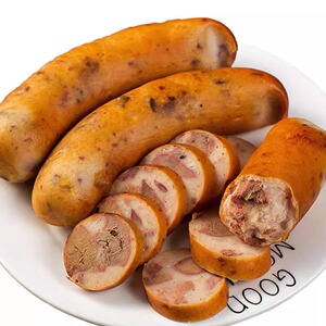 哈尔滨对青烤鹅食品/对青鹅肝肠/500克/散装真空包装/ 满68元包邮