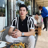 2025夏季新款透气薄款冰爽丝针织短袖POLO衫男A431-PL75-P60，男装T恤，星座401B（原A431）