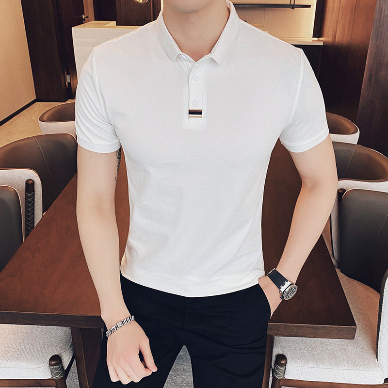2025夏季新款男士短袖POLO衫T恤修身A431/B994/P55新增4XL5XL,男装T恤,星座401B（原A431）