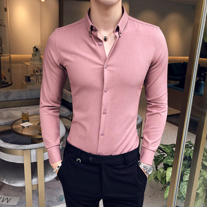 2025春款 常年有货 A431/1660/P65 纯色净版衬衫长袖男士原A206-1，男装衬衫，星座401B（原A431）