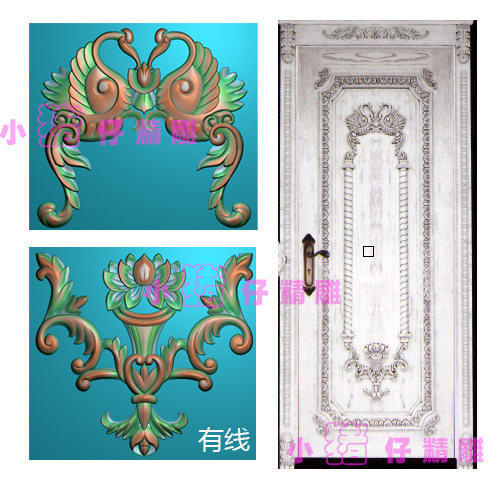 门花洋花上板下板欧式花JDP精雕图 BMP浮雕图 521软件雕刻图套图