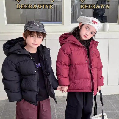 冬季儿童加厚羽绒棉服2025新款