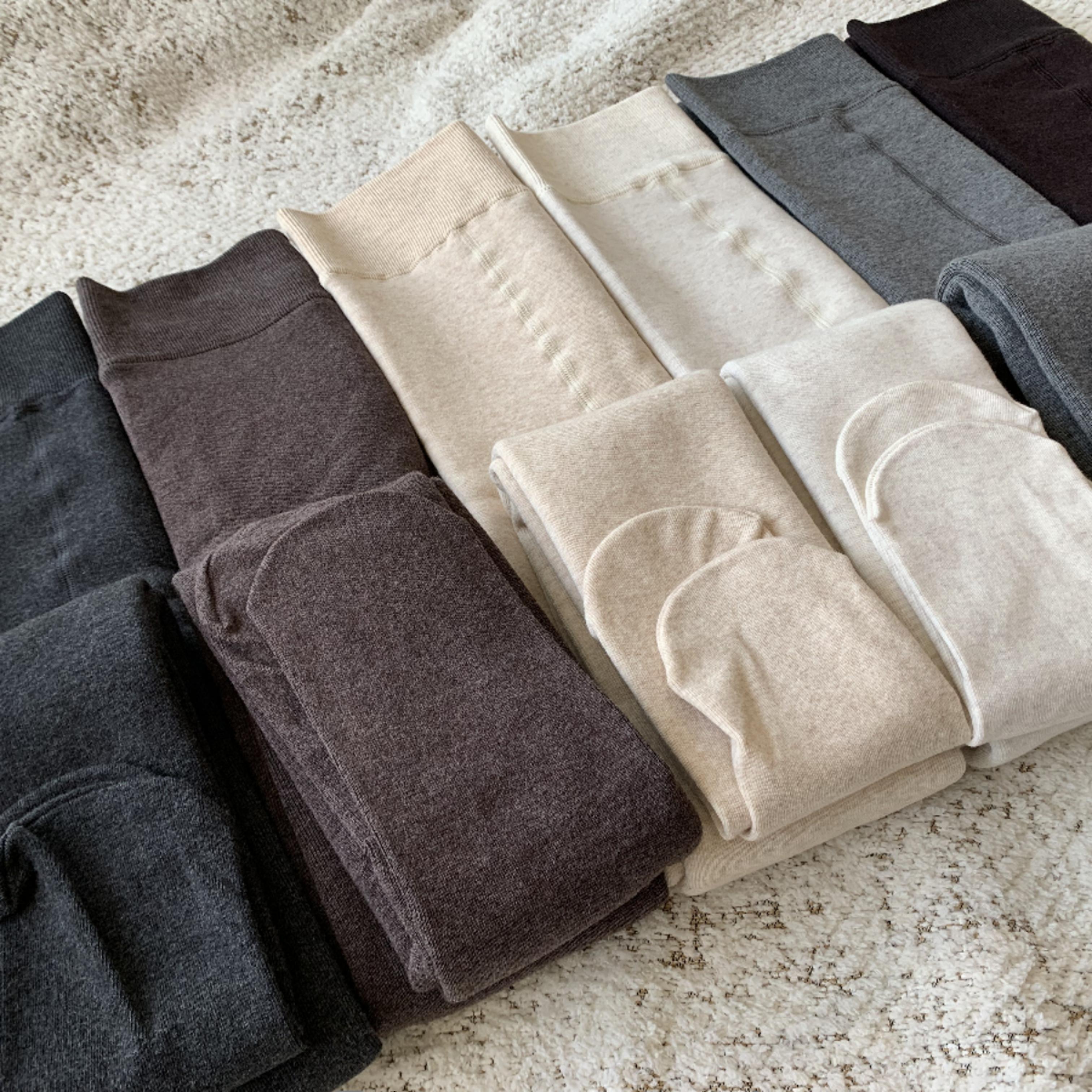 SUPPER 花花 复古纯色秋冬加绒加厚保暖细竖条纹打底袜连袜女