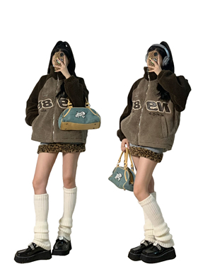 SUPPER花花 jk辣妹日系百搭腿套亚文化针织直筒春秋保暖纯色长袜