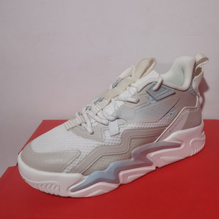 特步正品 978218310003 夏休闲网面透气轻便系带街头潮流女士运动鞋