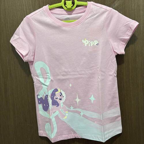 特步儿童正品夏圆领棉短袖女童