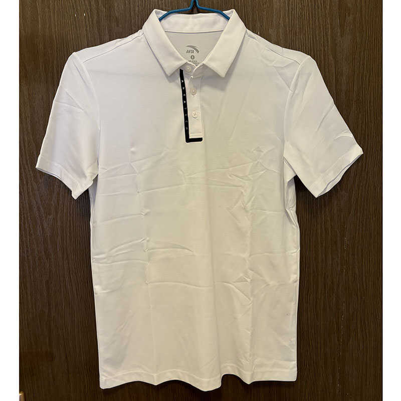 冰肤正品翻领男士修身POLO衫安踏