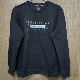 春秋休閑針織透氣圓領套頭青年潮流男運動衛衣152417706 安踏正品