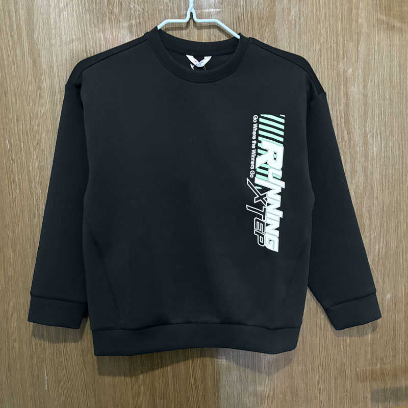 潮流圆领春秋套头卫衣特步青少年