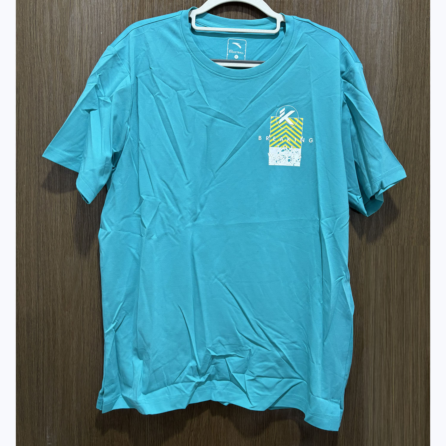 安踏正品夏季针织透气圆领篮球休闲短袖青年男运动T恤衫152431119