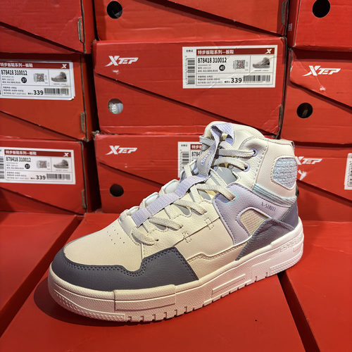 特步正品秋冬保暖舒适潮学生女鞋