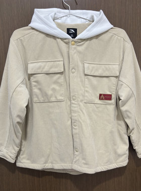 安踏儿童正品冬男童连帽棉服外套