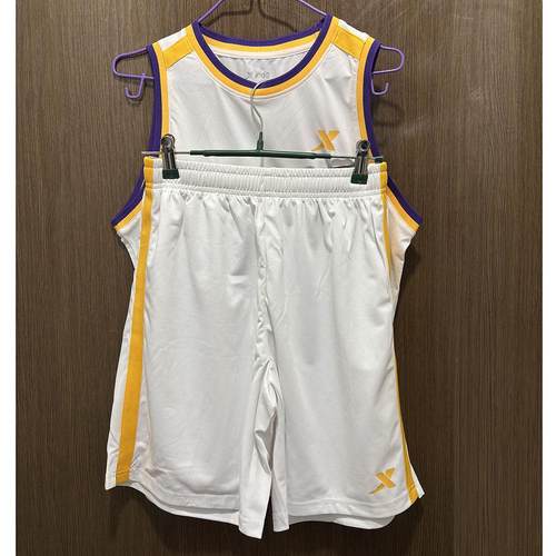 特步儿童夏季运动套装男童蓝球服