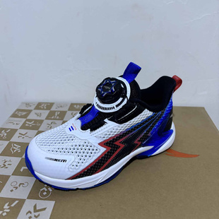 安踏儿童正品夏季休闲网面透气纽扣防滑小男童运动鞋312429963