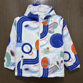 特步儿童正品 春秋休闲连帽加绒保暧风衣男童运动外套677325339085