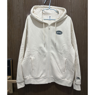 安踏正品 秋冬休闲针织连帽街头青年宽松跑步女运动外套162348708