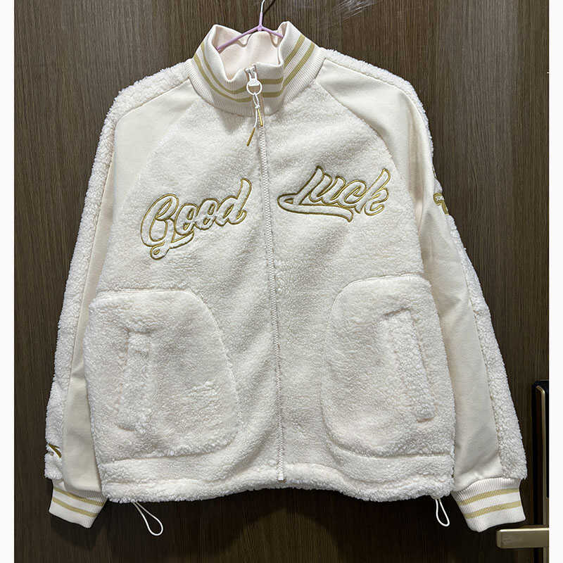 运动外套安踏羊羔绒立领青年