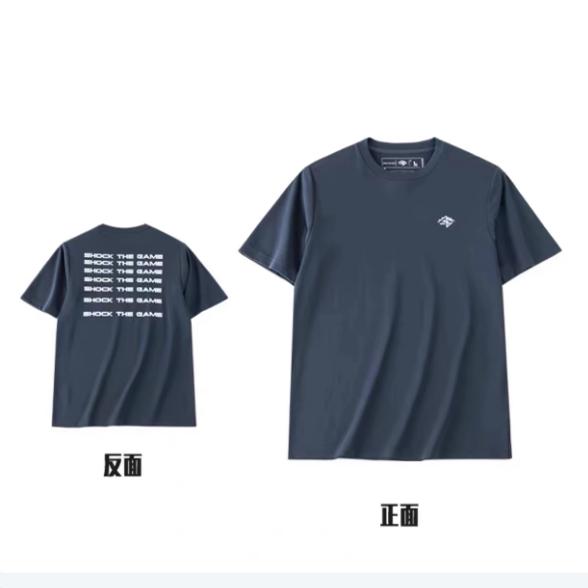 夏季安踏正品混纺短袖T恤衫跑步