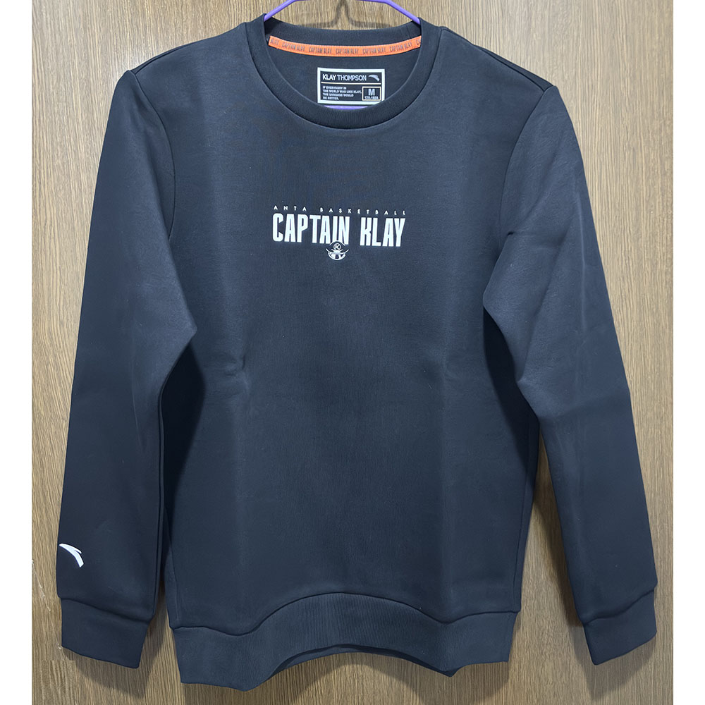 安踏正品秋冬保暧套头衫蓝球卫衣