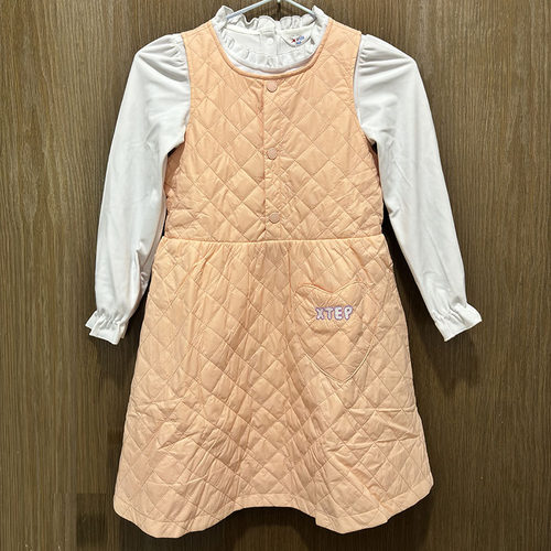 特步儿童女童运动连衣裙套装