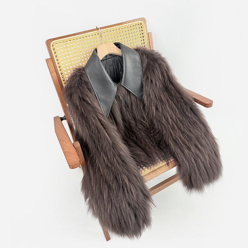 海宁女真皮草毛毛外套美洲貉子毛外套短款高腰显高加绒厚款翻领,女装/女士精品,皮草,淘宝优惠券,粉丝福利购,淘宝优惠卷