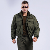 户外101空降师美军飞行夹克军迷外套男特种兵休闲战术夹克迷彩服