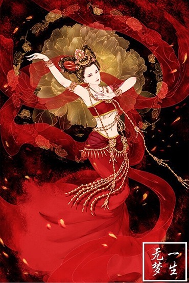 diy钻石画十字绣钻石绣曼珠沙华古风红衣醉人贴钻画方钻满钻 包邮