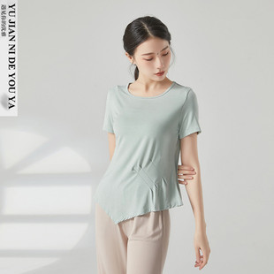 莫代尔宽松不规则现代舞服中国舞古典舞蹈服装练功服上衣女款新款