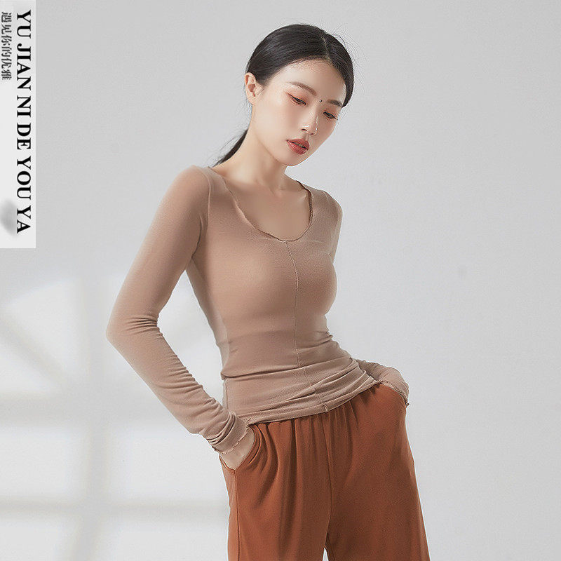 长袖形体服现代舞服中国舞古典舞蹈服装成人练功服上衣女外搭罩衫