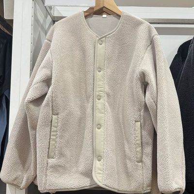 男装女装25秋冬新款仿羊羔绒摇粒绒开衫外套保暖抓绒茄克L481183