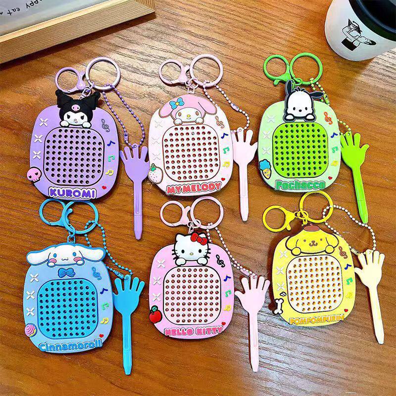 卡通磁吸钢珠画板趣味解压钥匙扣卡通小玩具情侣闺蜜可爱包包挂件
