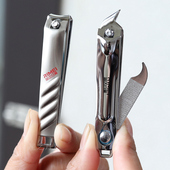 金达日美指甲刀尖嘴指甲剪单个装 小大号甲沟斜口剪脚趾甲钳带锉刀