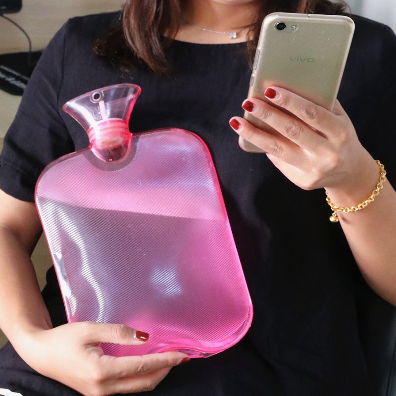 加厚热水袋注水暖手宝大号小号