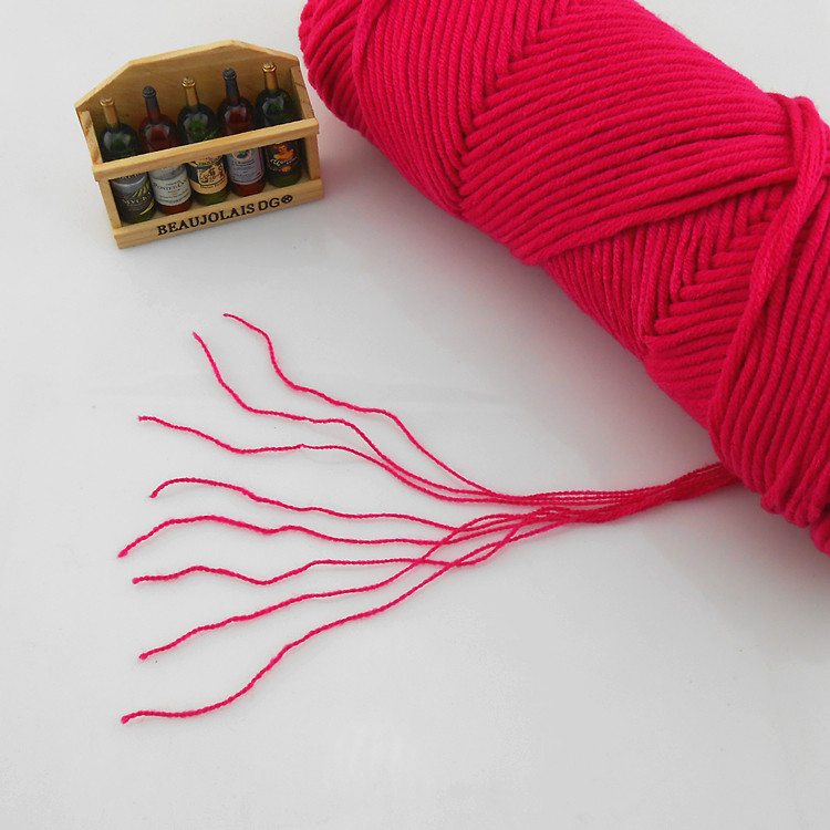 LOVERS COTTON KNITTED SCARF HAT THREAD THICK WOOLEN MILK COTTON BABY WOOL HAND-KNITTED STICK NEEDLE THREAD MULTI-STRAND PURE COTTON THREAD