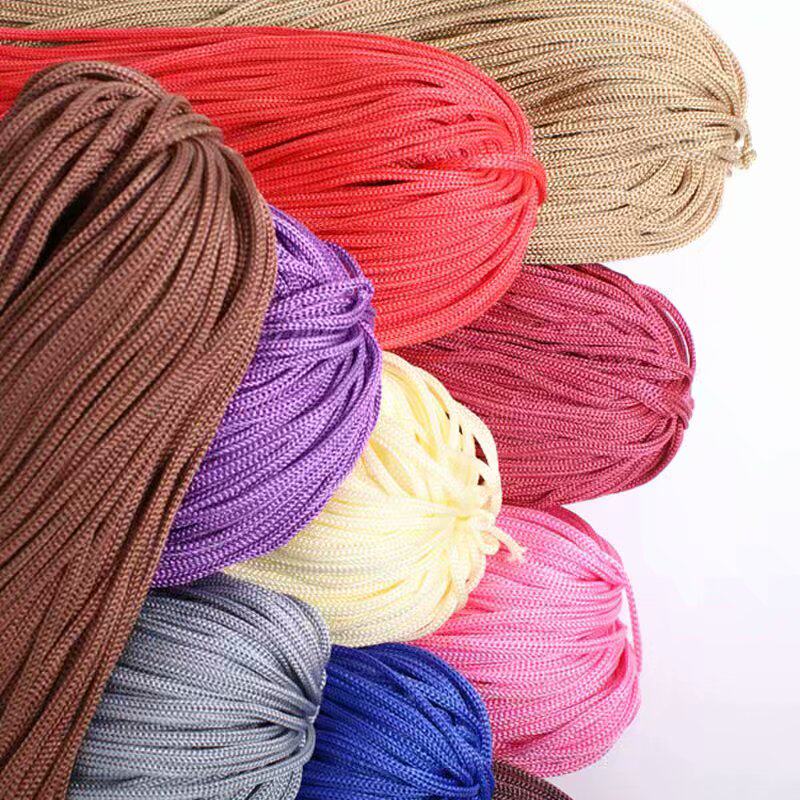 LIGHT BODY ICE SILK THREAD ICE TWINE SHADE HAT HAND-WOVEN DIY HOOK BAG CUSHION THICK HOLLOW LINE BRIGHT SILK THICK LINE